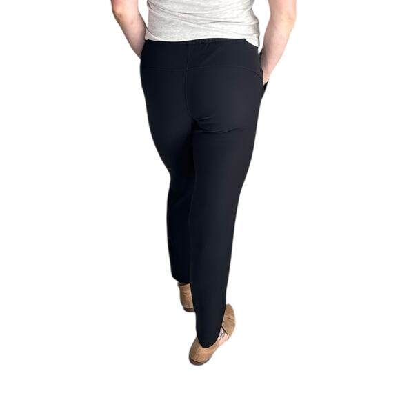 LULULEMON Classic Black On The Fly Ankle Length Pants Women's Size 4 Casual Chic - Picture 3 of 7